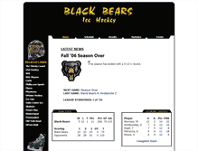 Tablet Screenshot of blackbearshockey.com